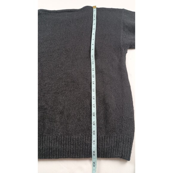 Vintage David Benjamin Womens M Sweater Black Blue Purple Sequined Pullover Silk - Picture 8 of 8